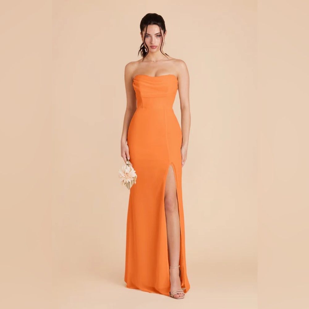 Birdy Grey Apricot Orange Mira Convertible Maxi Bridesmaid Dress